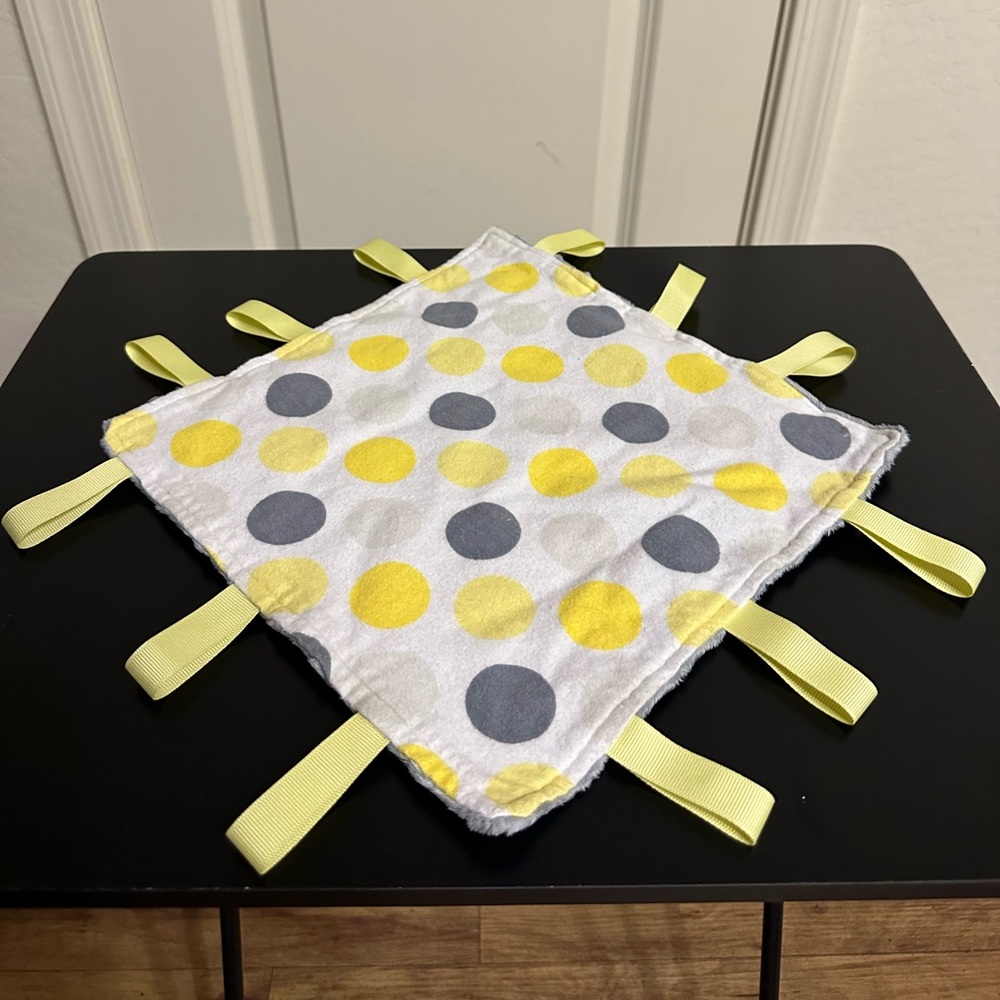 Polkadot butterfly tag security blanket Lovey